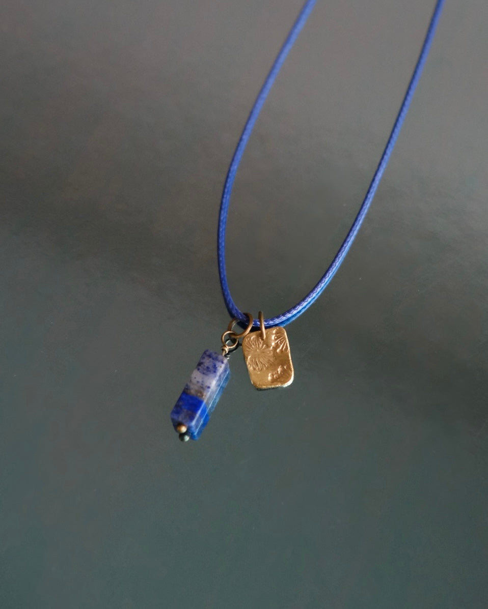 YLANG in asul necklace